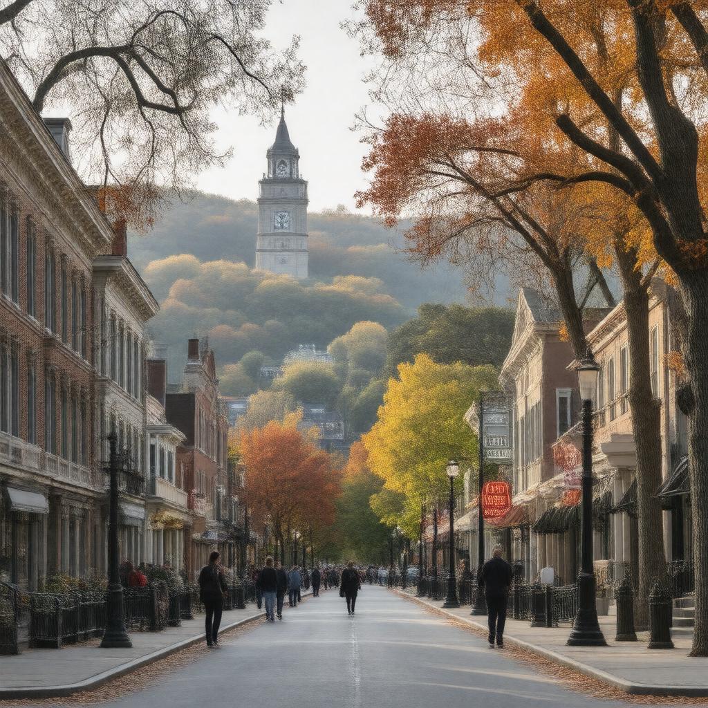AI-created image of Princeton, New Jersey, USA