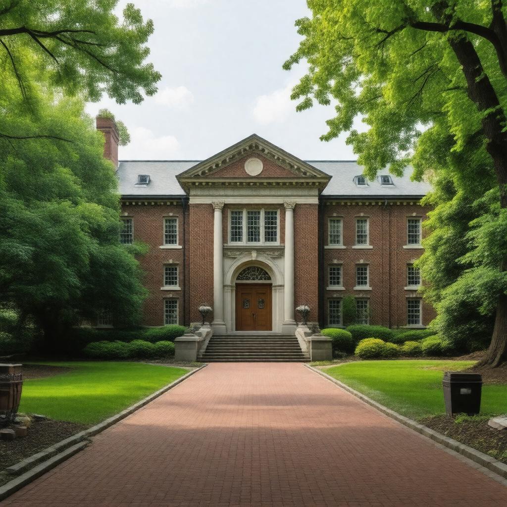 Click to view larger image AI-created image of Princeton University Library