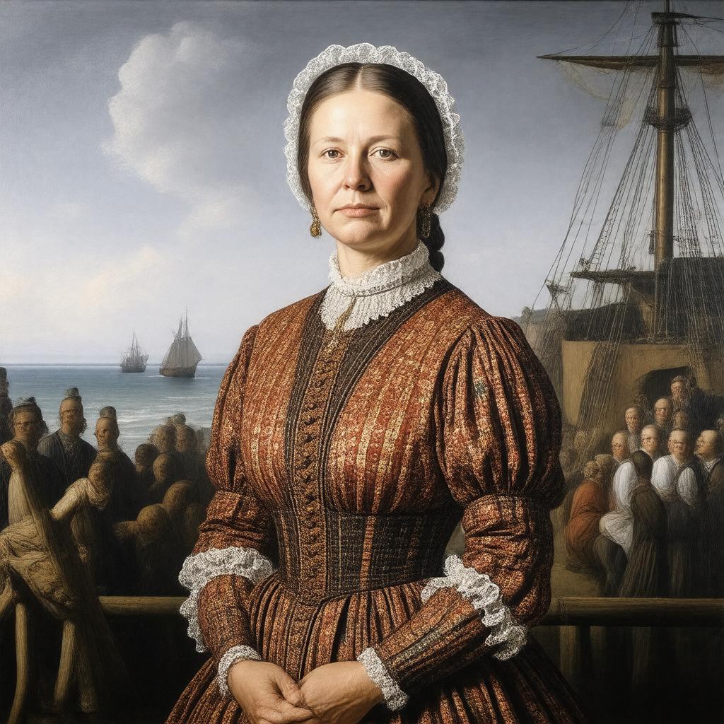 AI-created image of Priscilla Alden