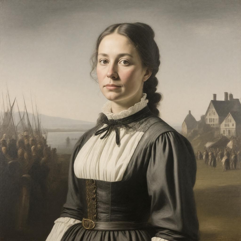 AI-created image of Priscilla Mullins