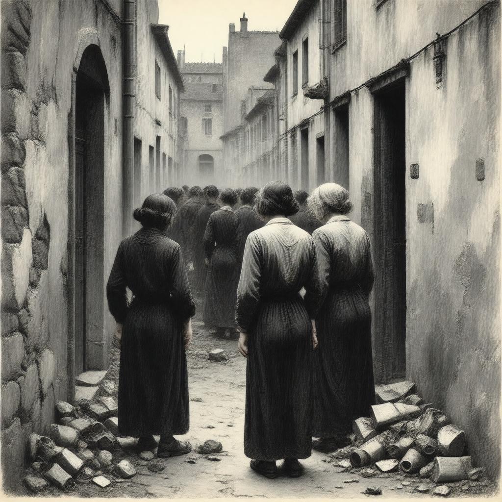 Click to view larger image AI-created image of Prisoners of Poverty