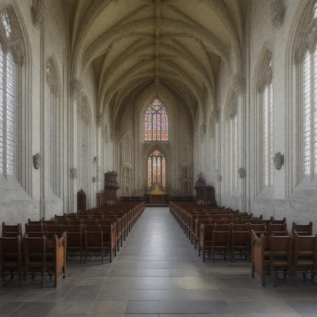 AI-created image of Private Chapel, Windsor Castle