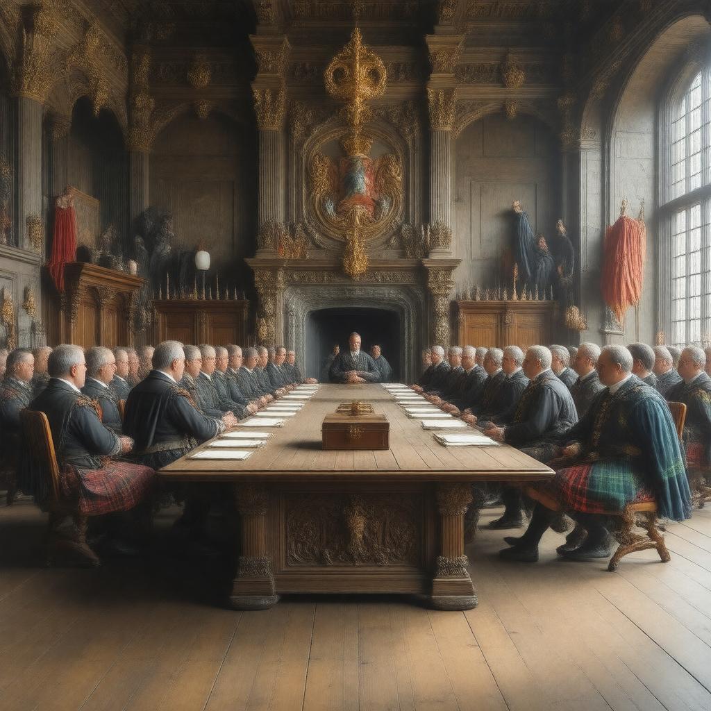 AI-created image of Privy Council of Scotland