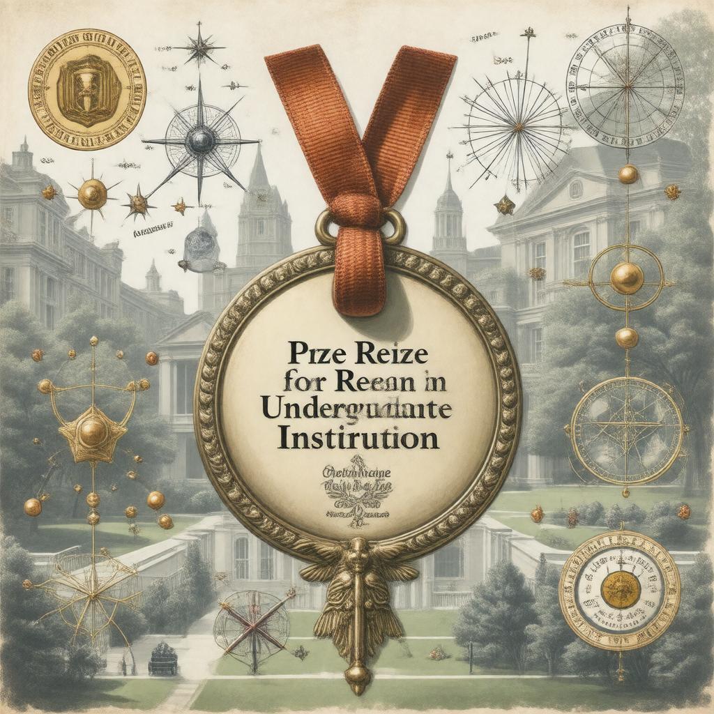 Click to view larger image AI-created image of Prize for Research in an Undergraduate Institution