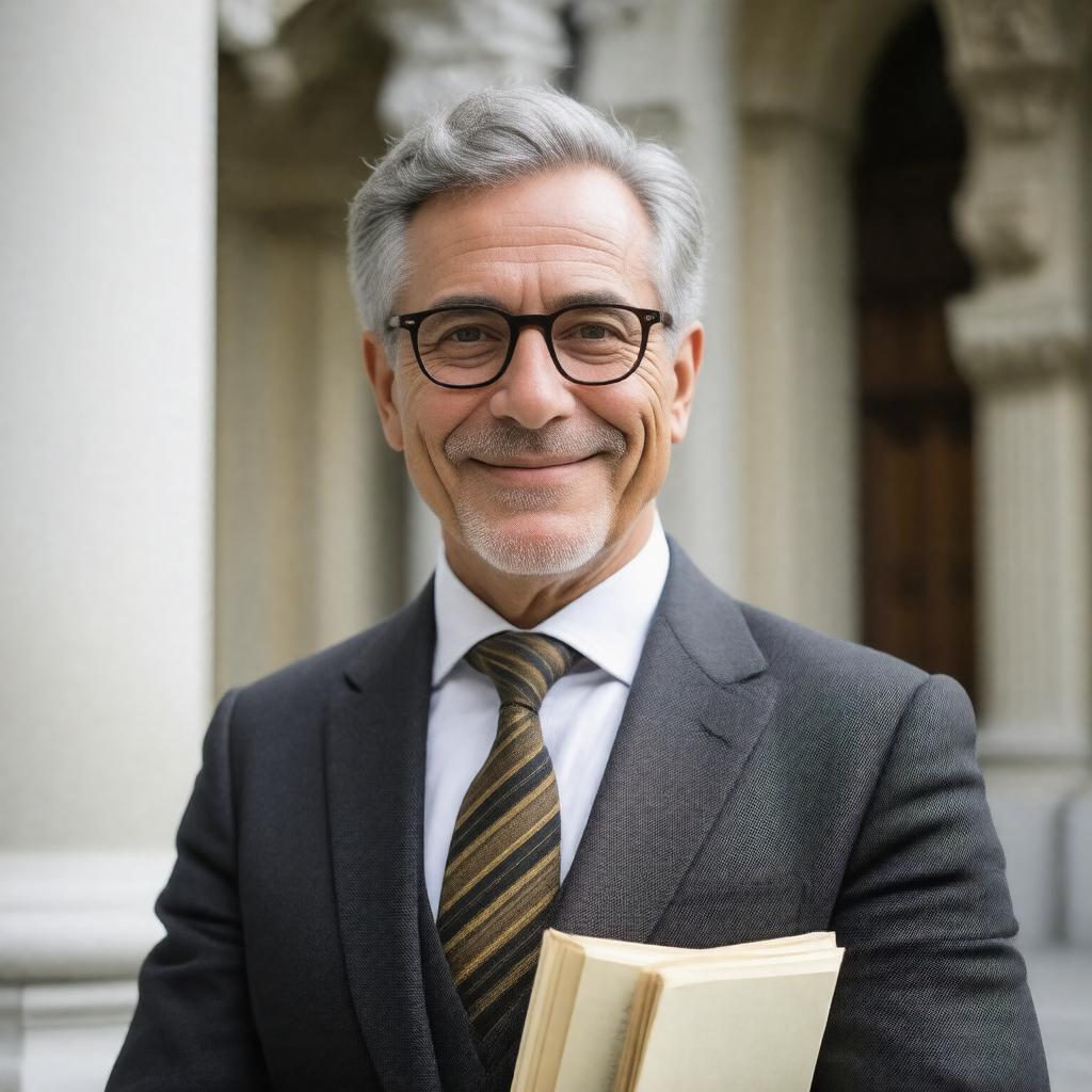 AI-created image of Professor Alessandro Schiesaro