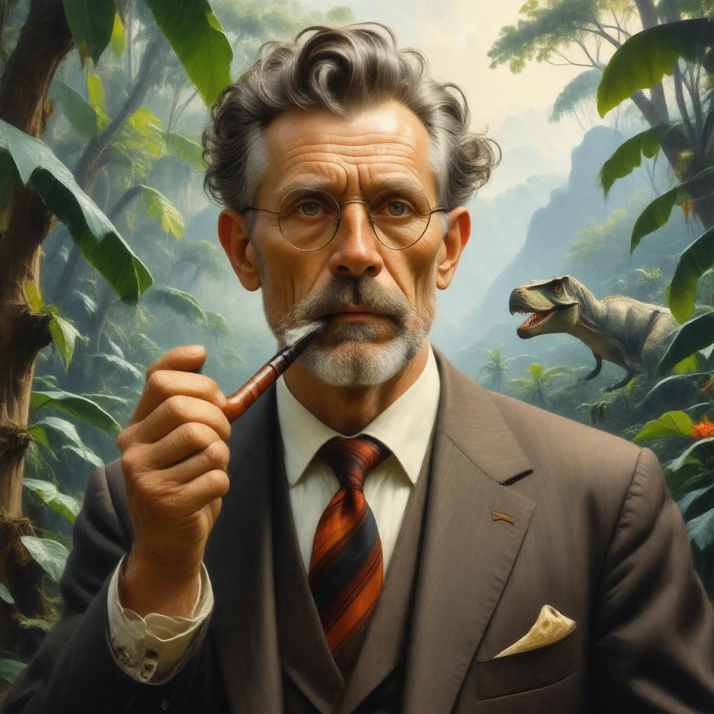 Click to view larger image AI-created image of Professor Challenger