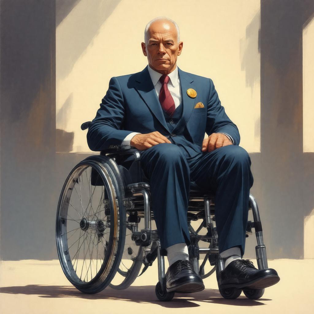 AI-created image of Professor Charles Xavier