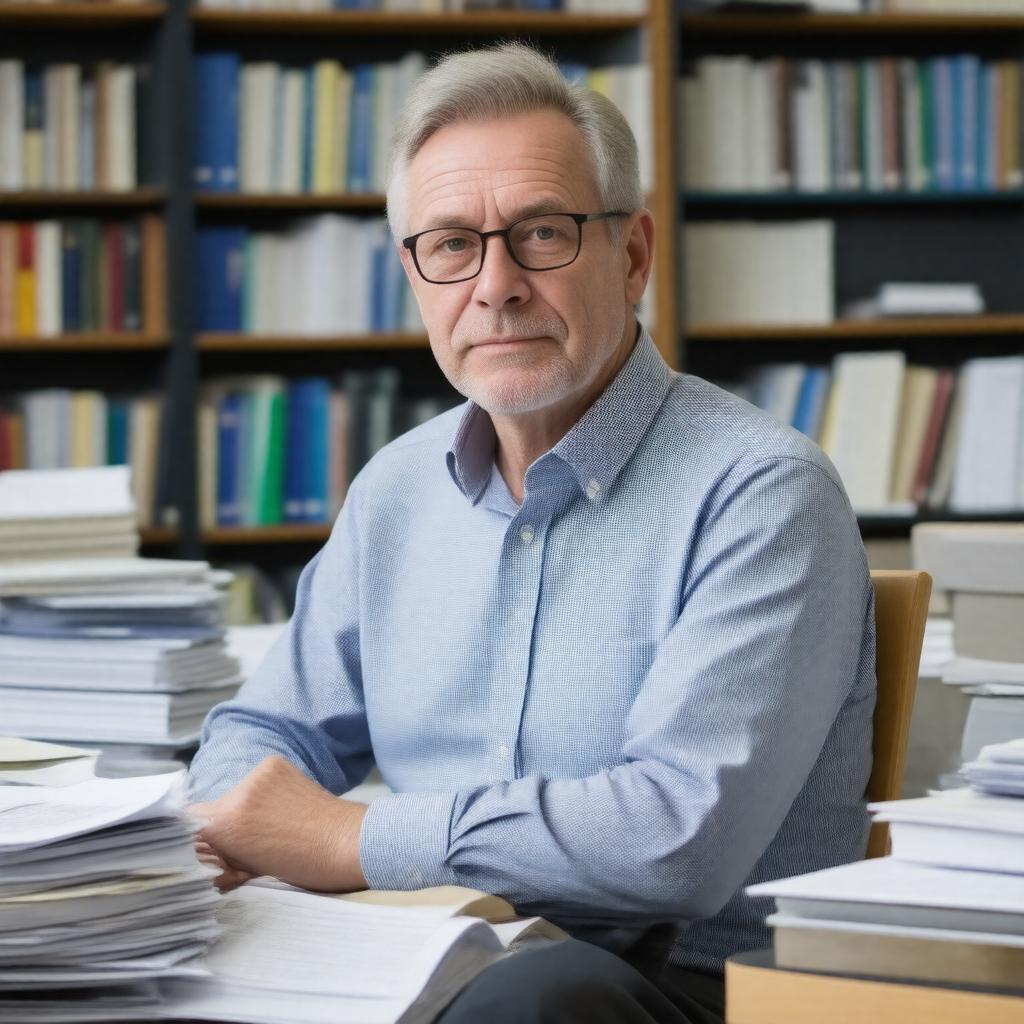 AI-created image of Professor Frans Berkhout