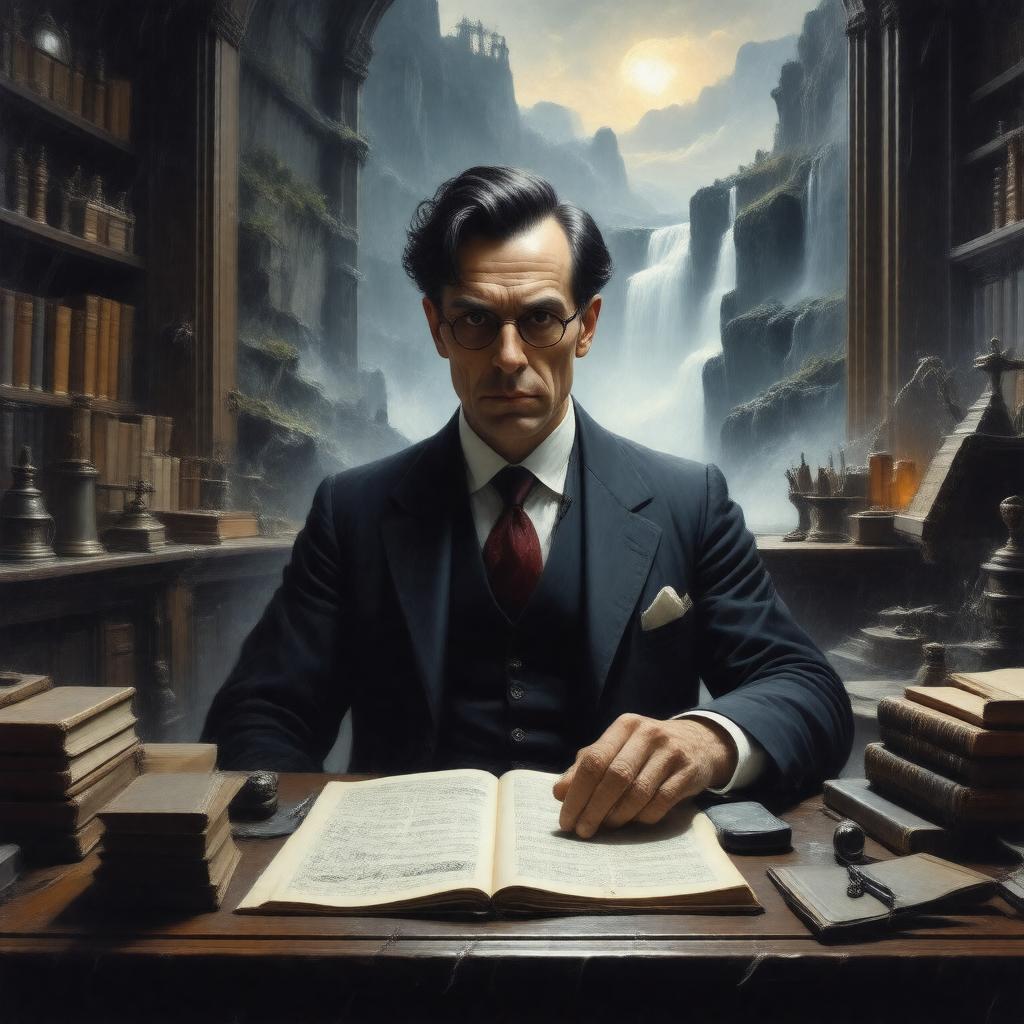 Click to view larger image AI-created image of Professor Moriarty