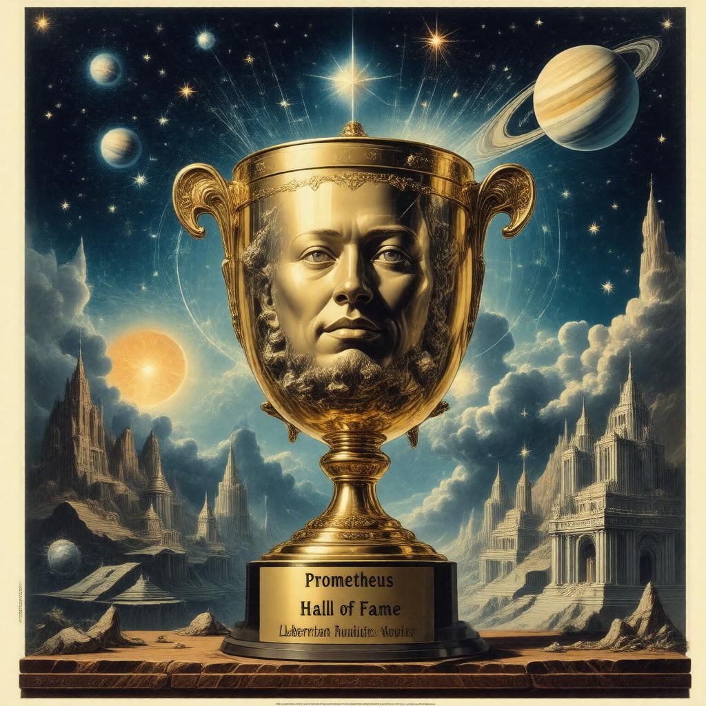 Click to view larger image AI-created image of Prometheus Hall of Fame Award