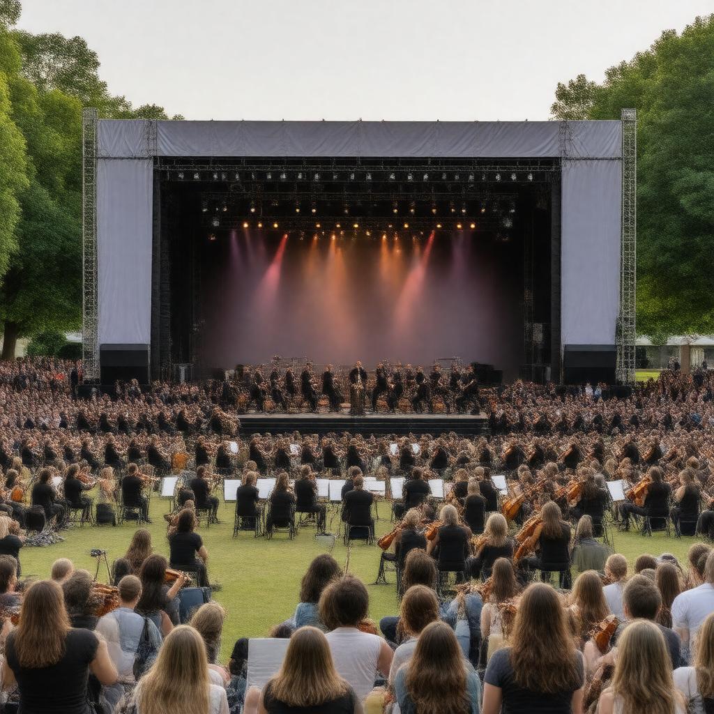 Click to view larger image AI-created image of Proms in the Park