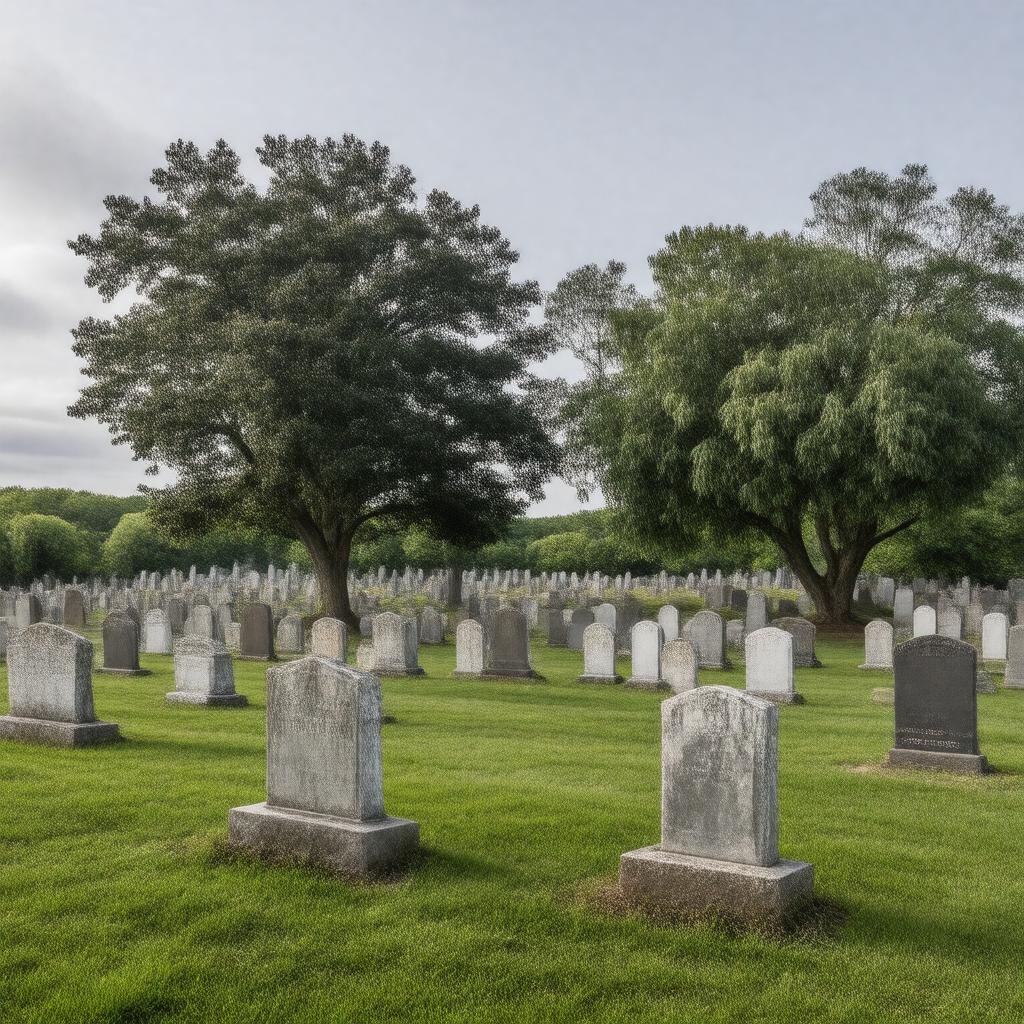 AI-created image of Prospect Hill Cemetery, Nantucket