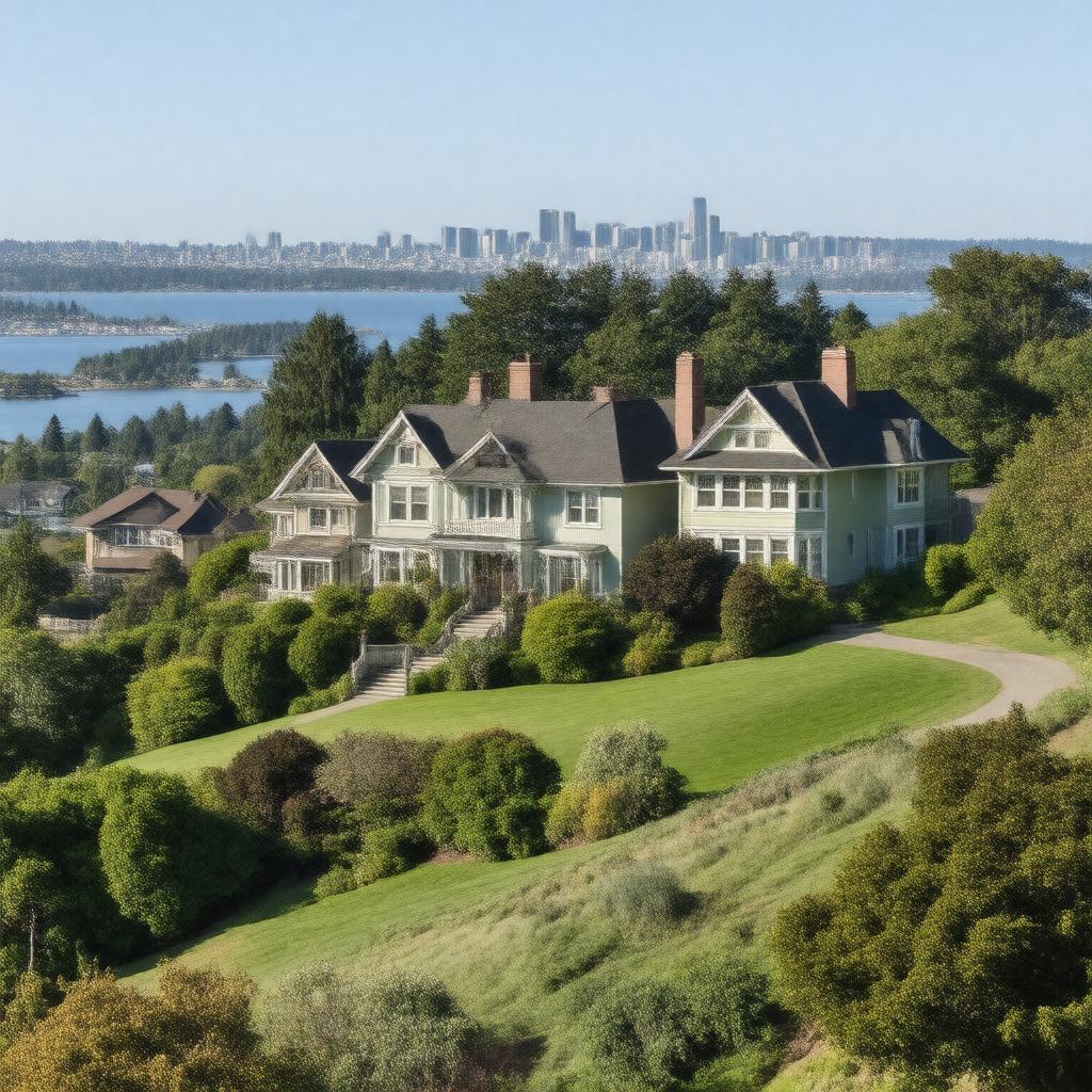 AI-created image of Prospect Hill, Tacoma, Washington