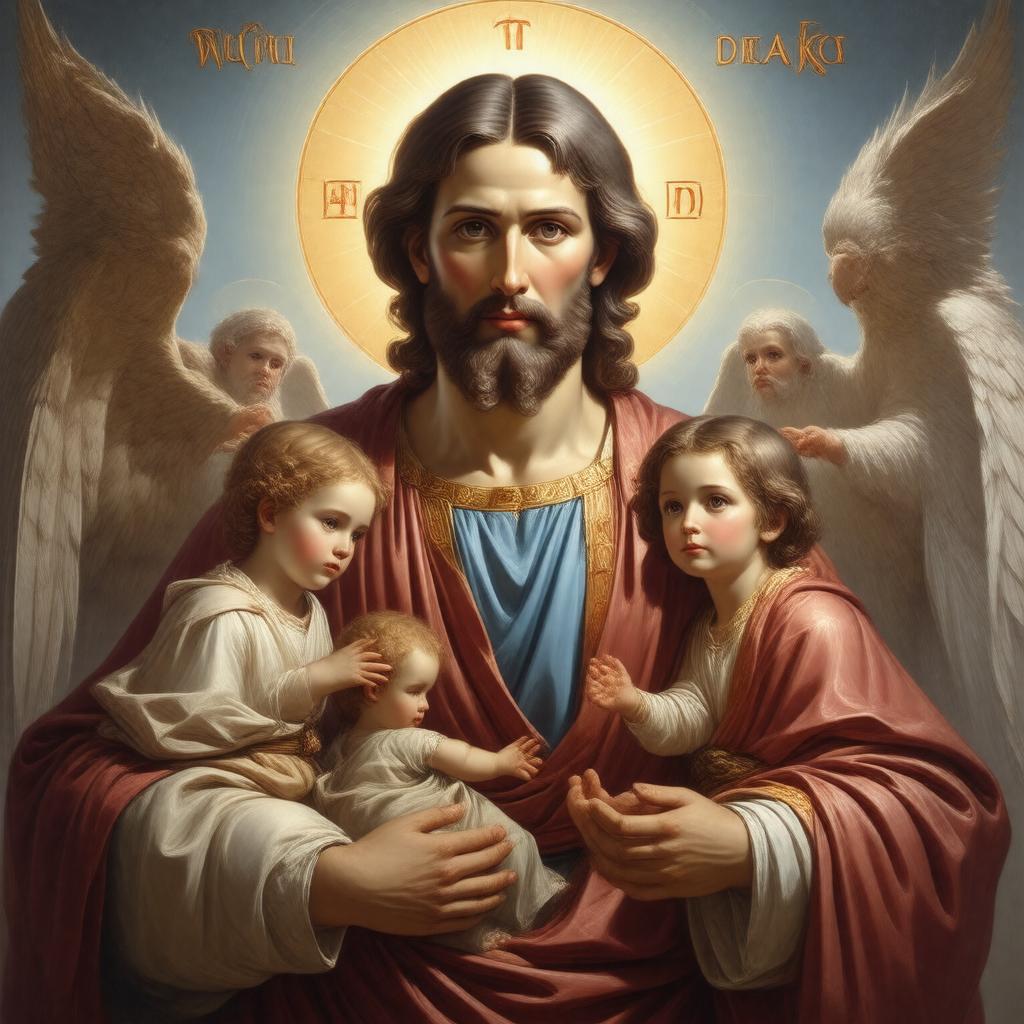 Click to view larger image AI-created image of Protector of the Holy Family