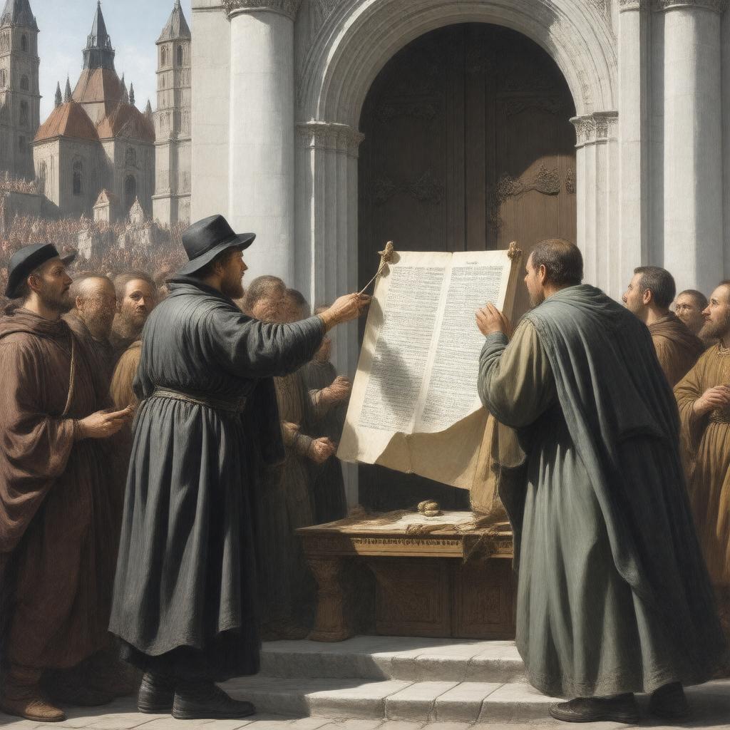 AI-created image of Protestant Reformation
