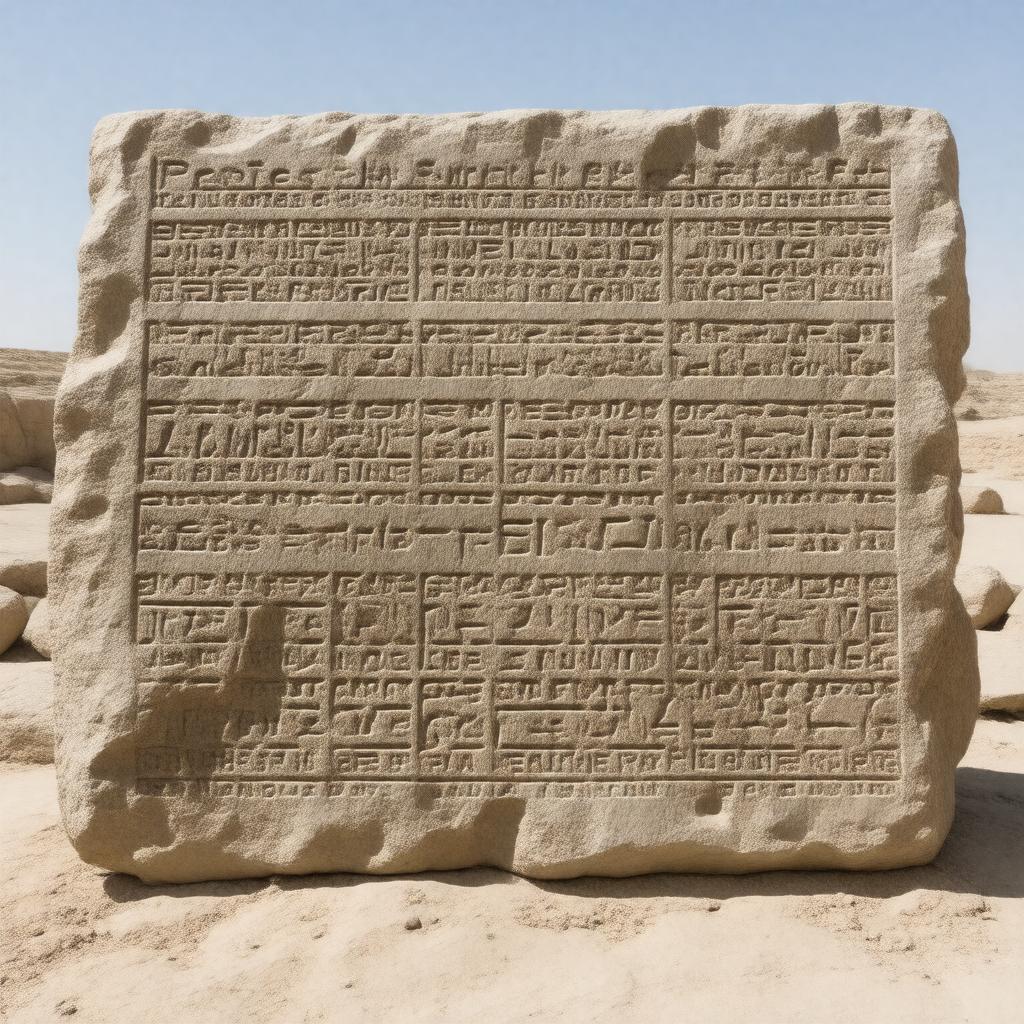 Click to view larger image AI-created image of Proto-Semitic