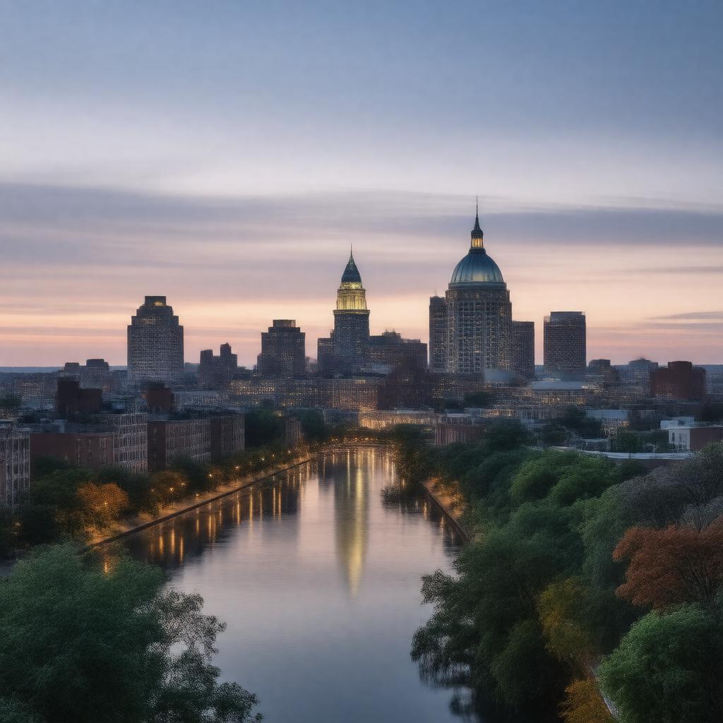 AI-created image of Providence, Rhode Island, USA