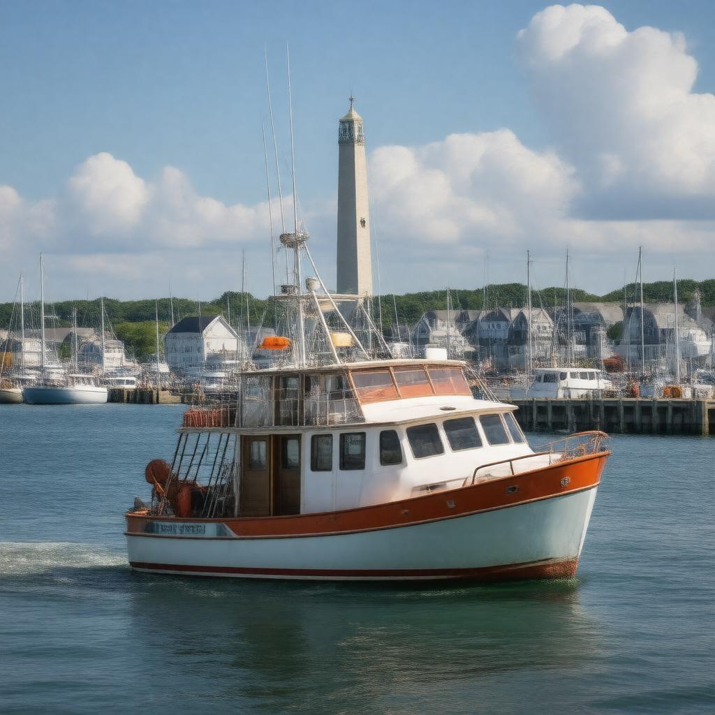 AI-created image of Provincetown Harbor Fishing Charters