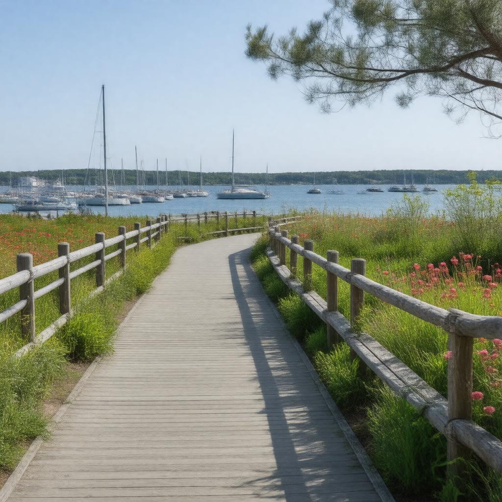 AI-created image of Provincetown Harbor Walk