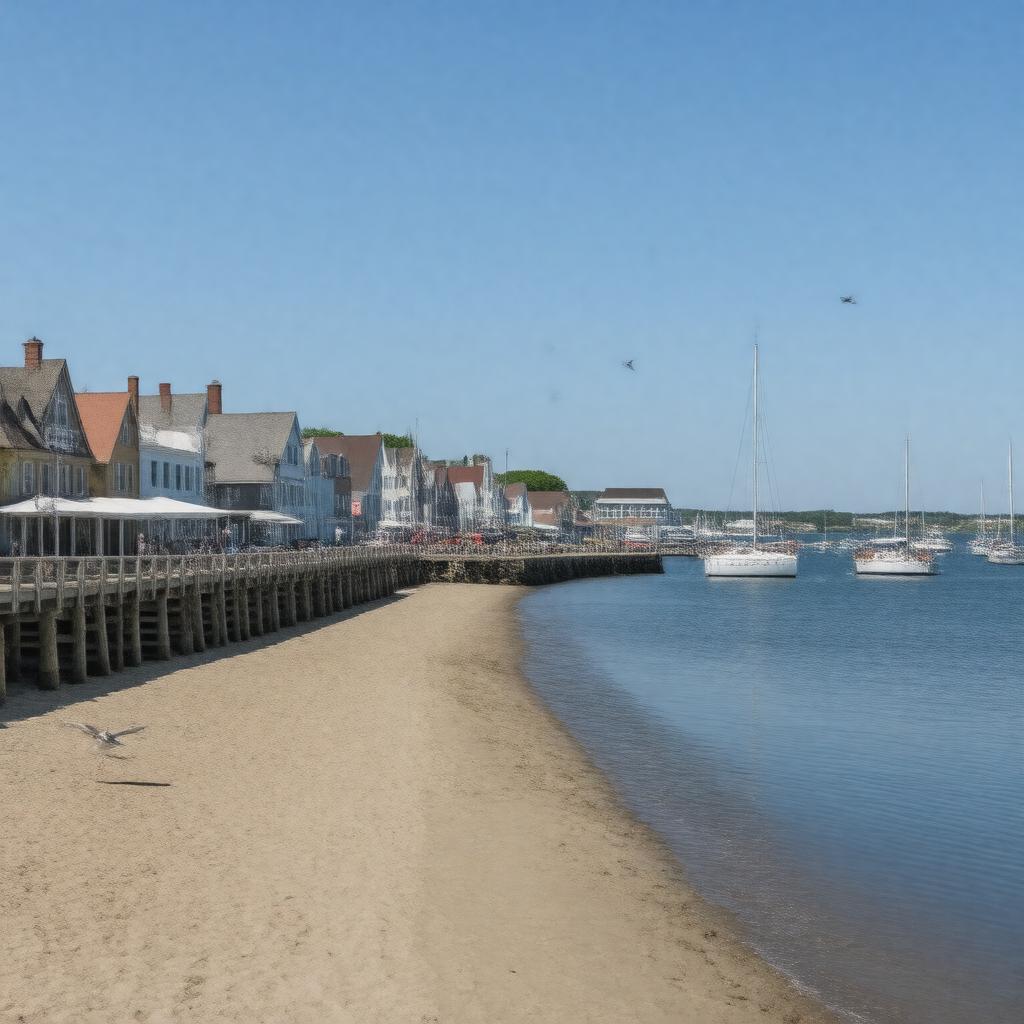 AI-created image of Provincetown Harbor