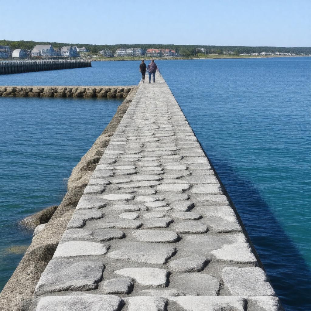 AI-created image of Provincetown Jetty