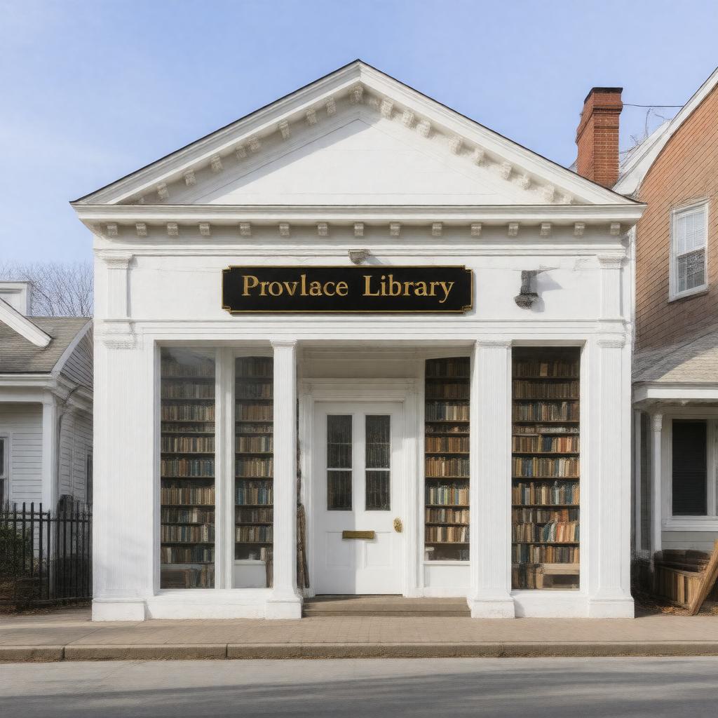 Click to view larger image AI-created image of Provincetown Library