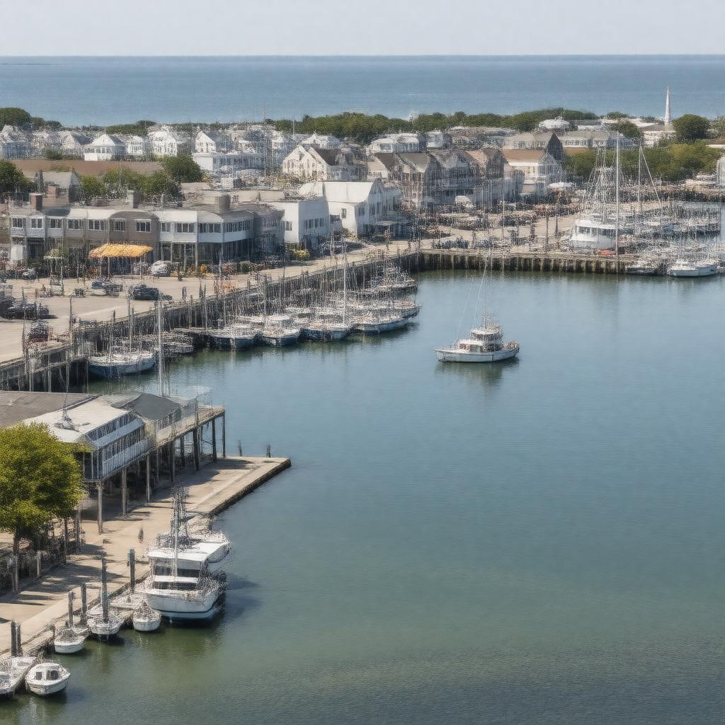 AI-created image of Provincetown Marina