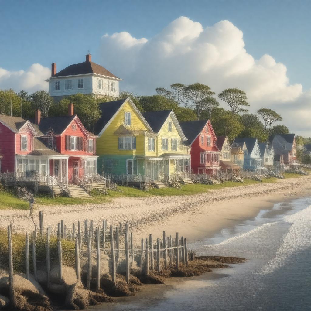 AI-created image of Provincetown, Massachusetts