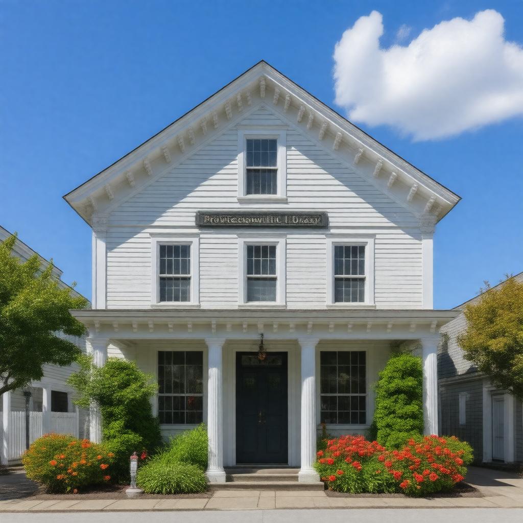 AI-created image of Provincetown Public Library