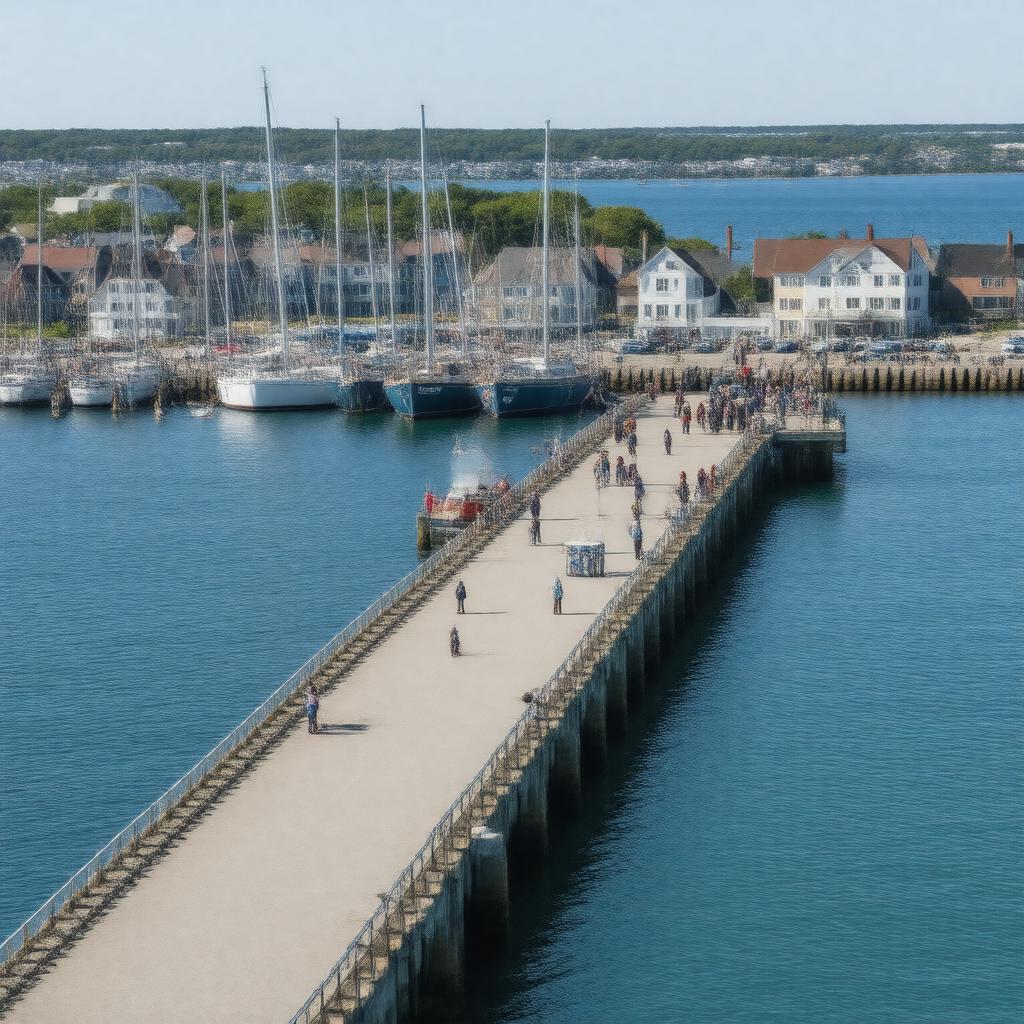 AI-created image of Provincetown Public Pier