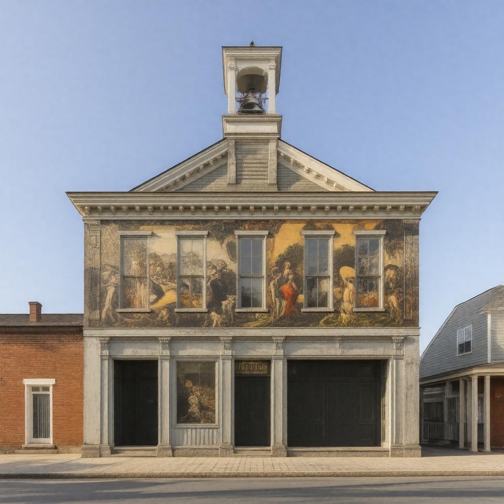 AI-created image of Provincetown Town Hall