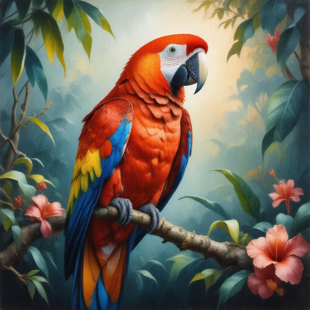 AI-created image of Psittaciformes