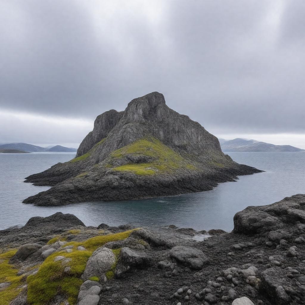 AI-created image of Ptarmigan Island