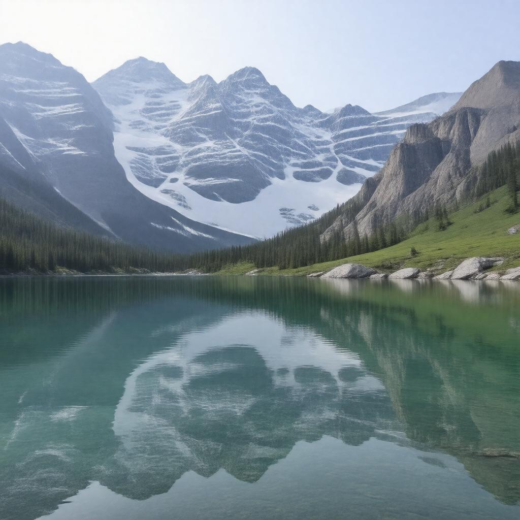 AI-created image of Ptarmigan Lake