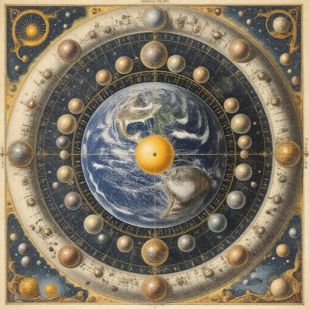 Click to view larger image AI-created image of Ptolemaic system