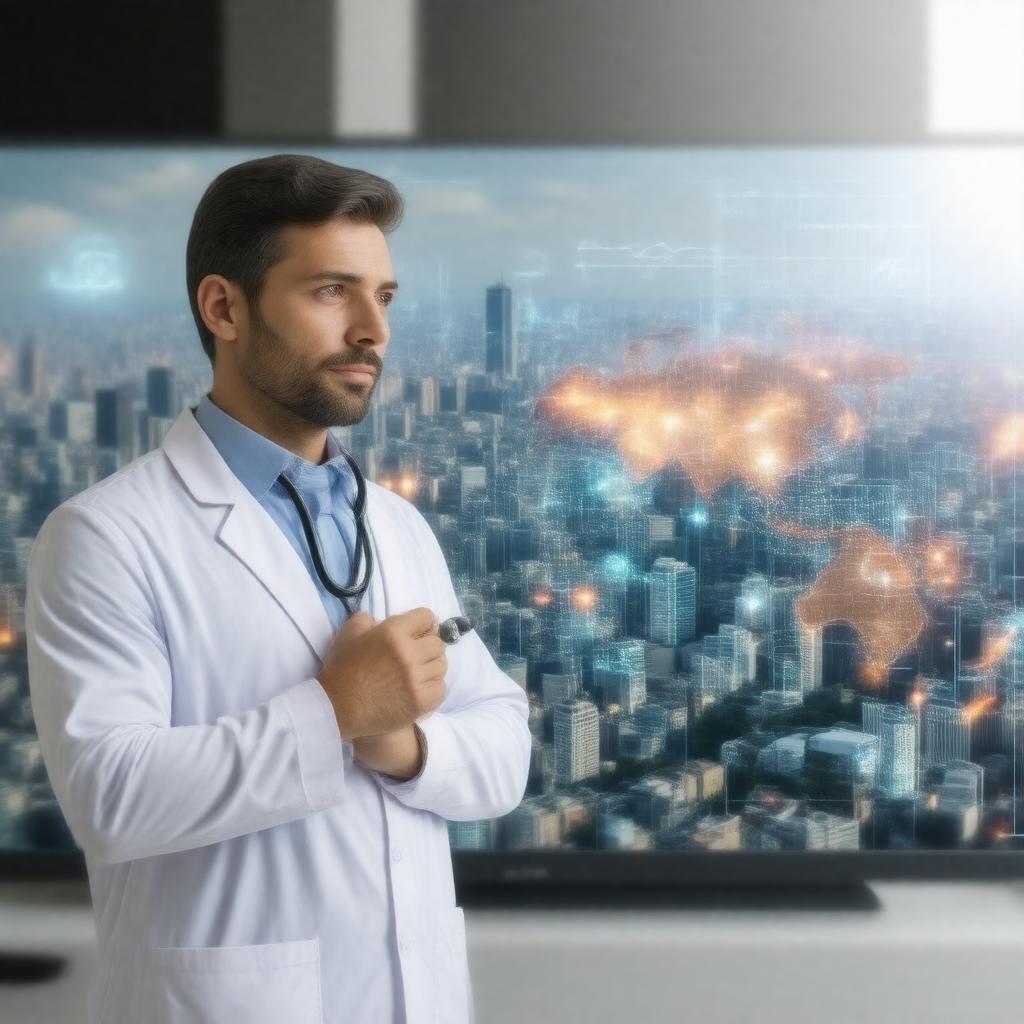 AI-created image of Public Health in Action