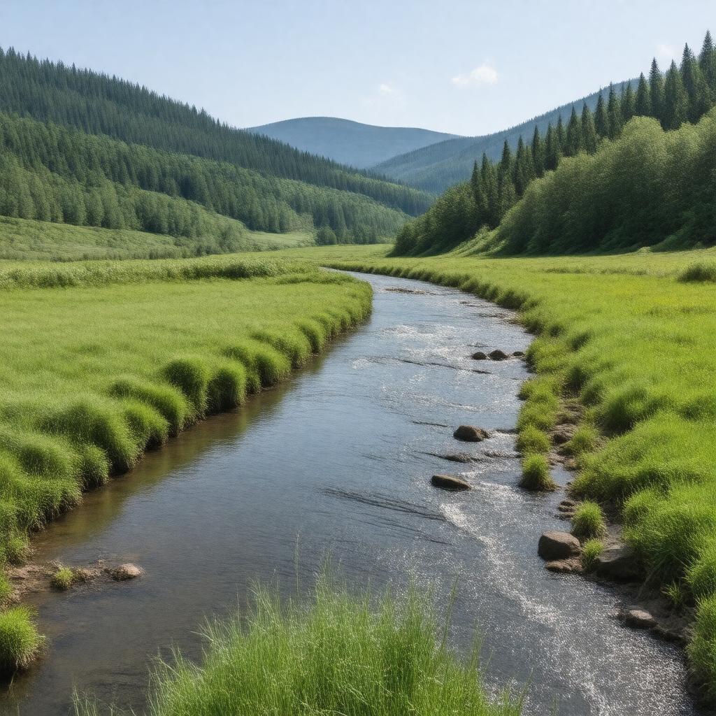 Click to view larger image AI-created image of Pudding River