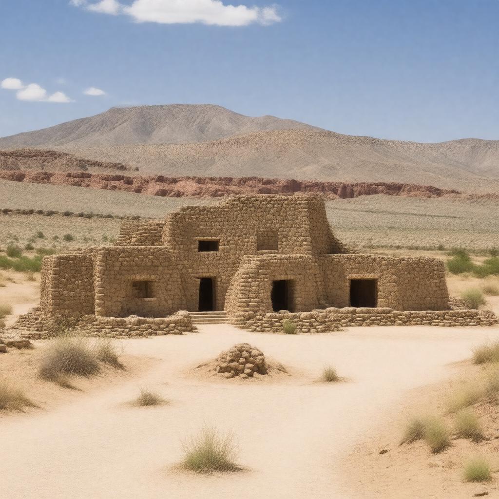 AI-created image of Pueblo II (AD 900–1150)