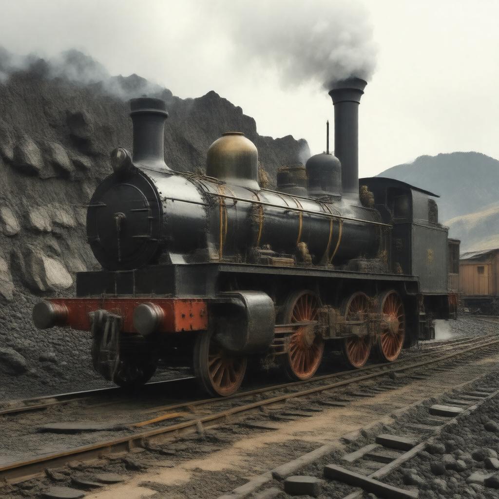 AI-created image of Puffing Billy locomotive