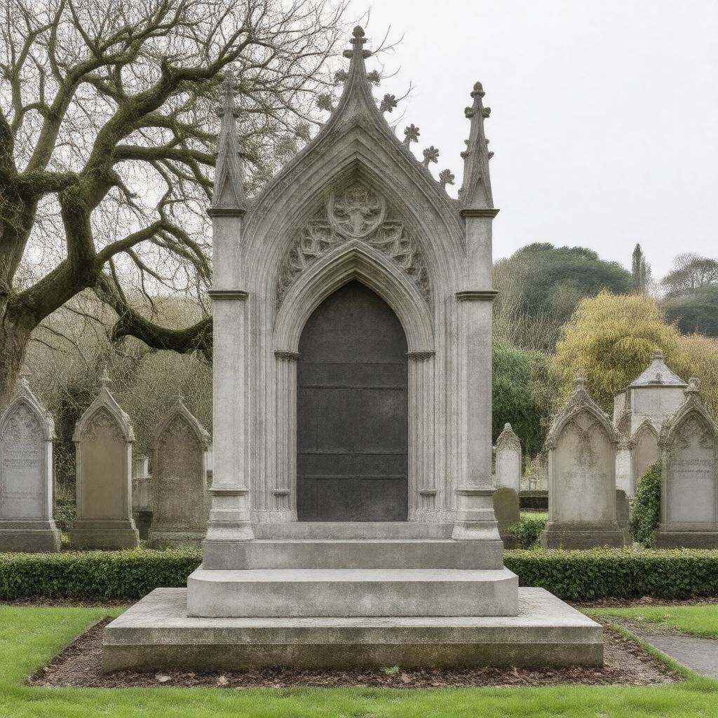 AI-created image of Pugin's tomb