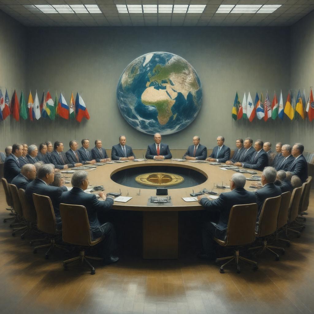 Click to view larger image AI-created image of Pugwash Conferences on Science and World Affairs
