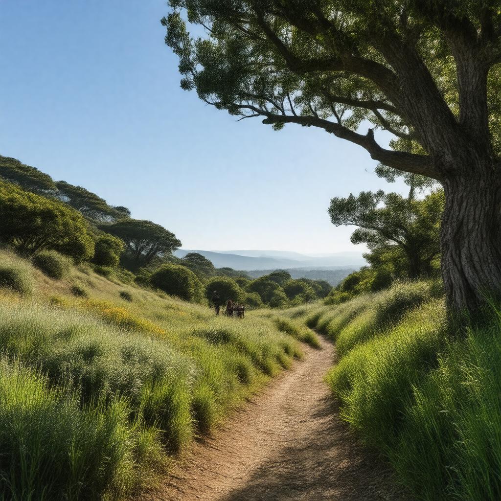 Click to view larger image AI-created image of Pulgas Ridge Open Space Preserve