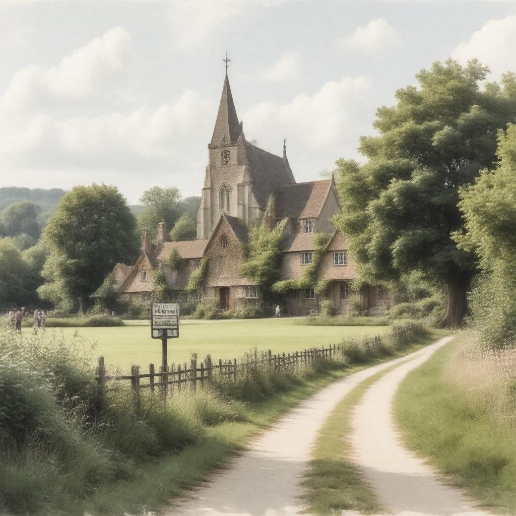 AI-created image of Pulham Market