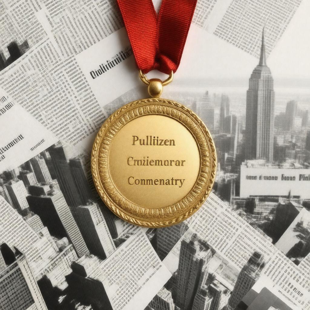 AI-created image of Pulitzer Prize for Commentary