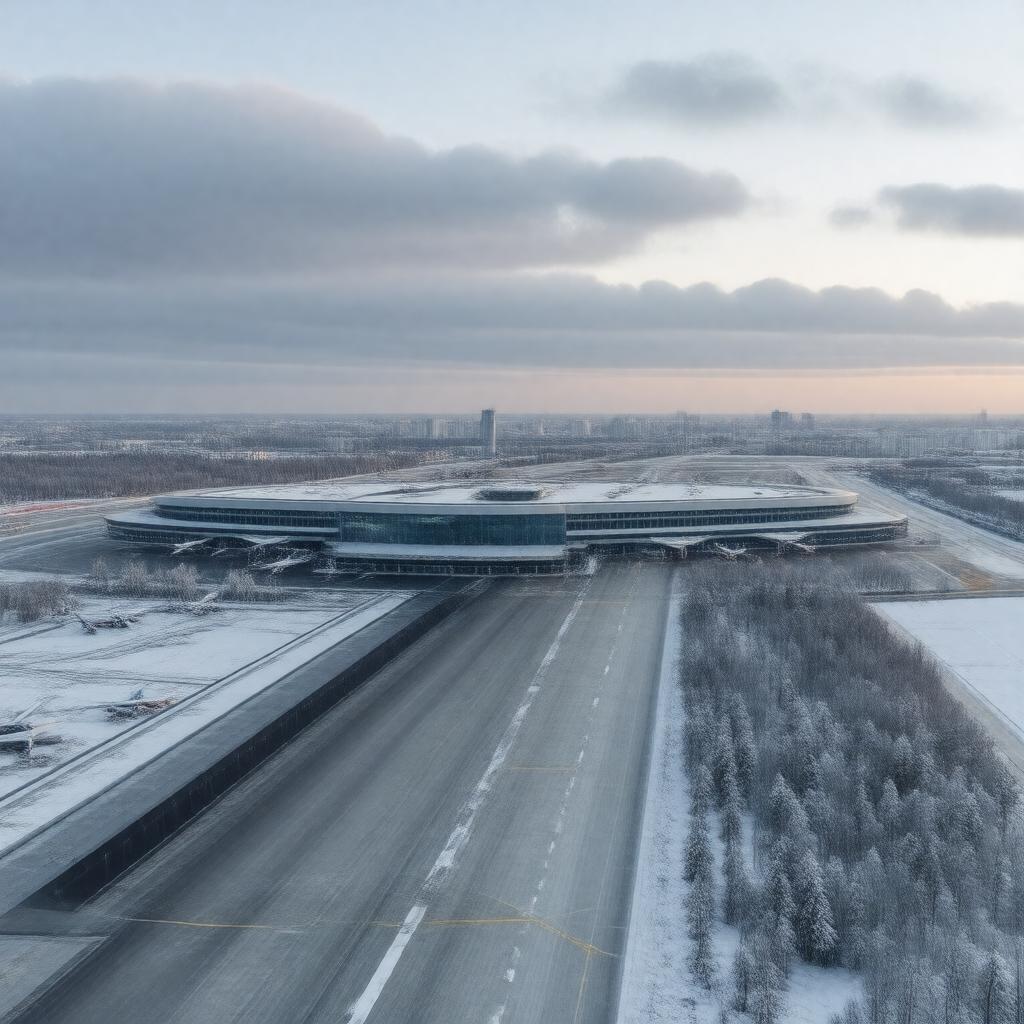 AI-created image of Pulkovo Airport
