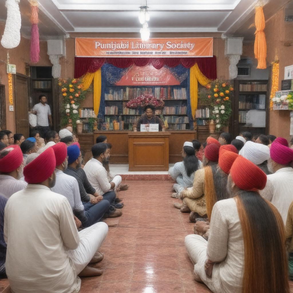 Click to view larger image AI-created image of Punjabi Literary Society