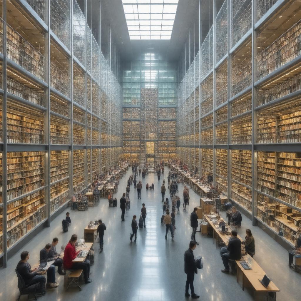 AI-created image of Purdue University Libraries