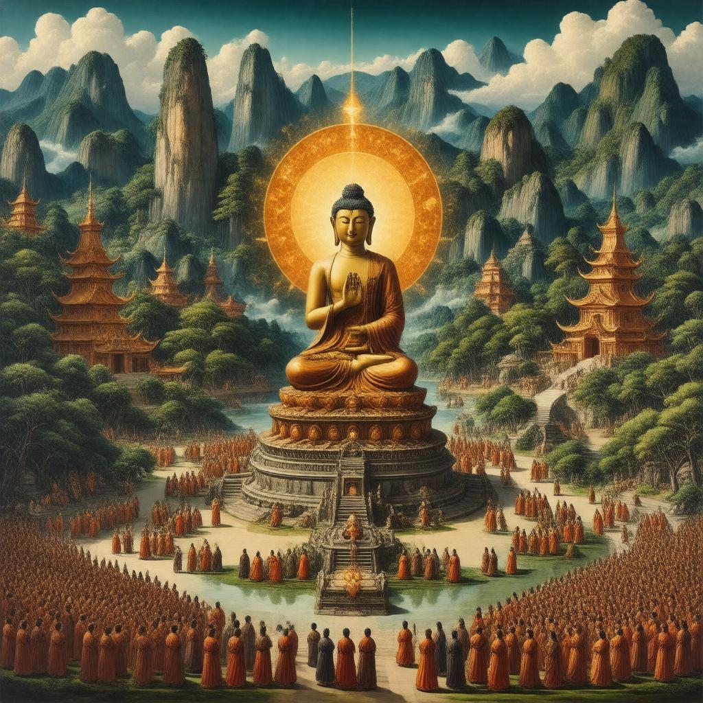 AI-created image of Pure Land Buddhism