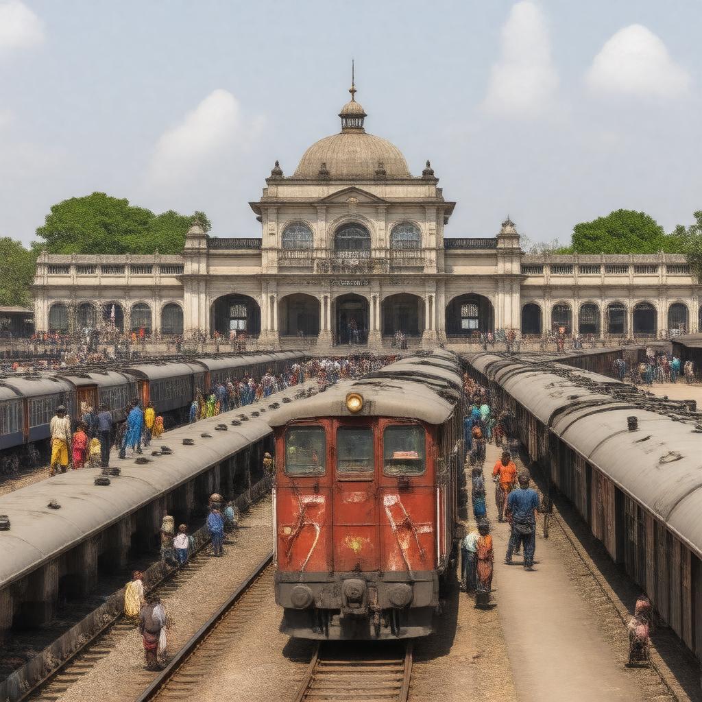 AI-created image of Puri Railway Station