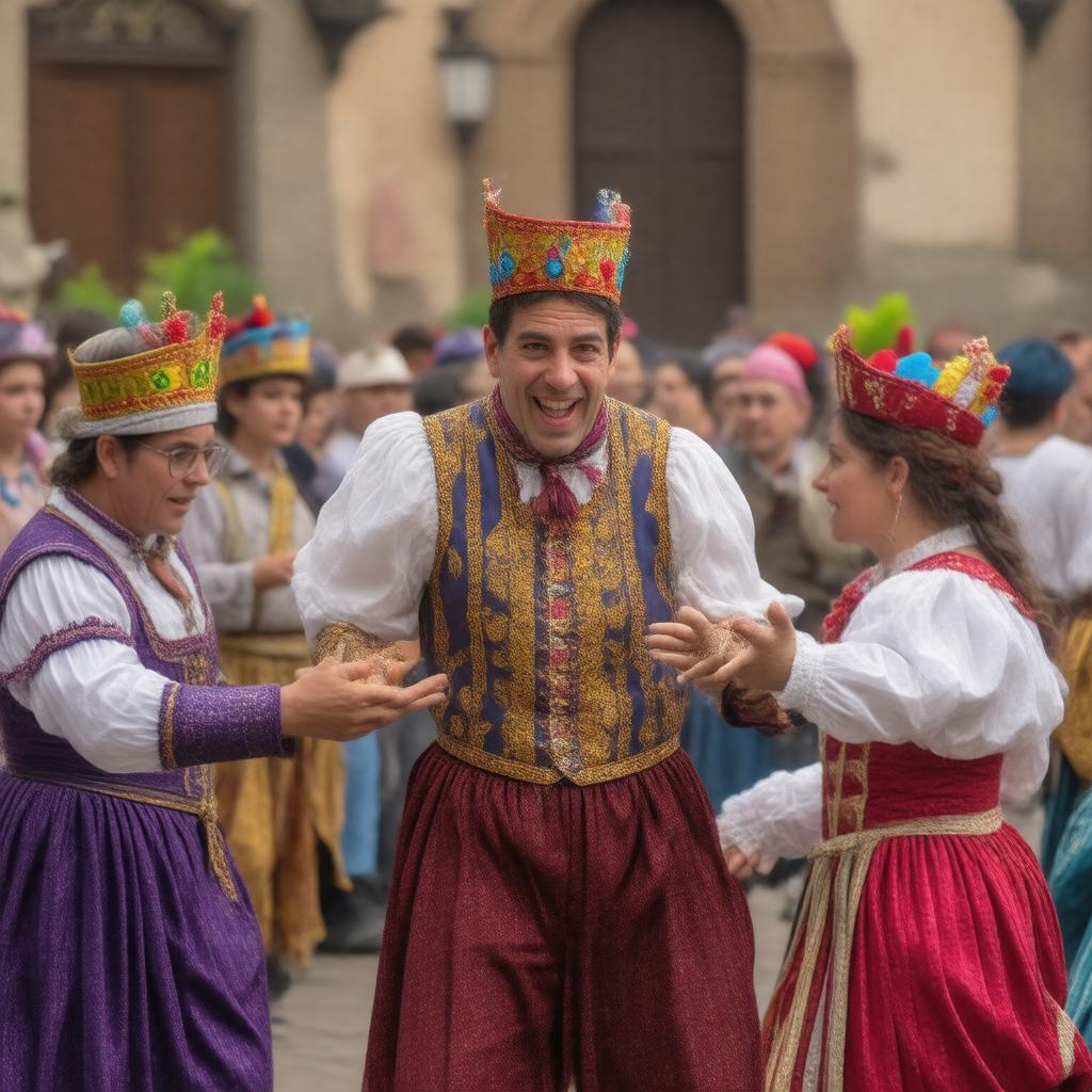 AI-created image of Purim spiel